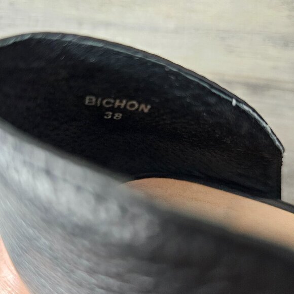 Silent D Bichon Anthropologie Bootie Leather Black Cutout Zip Ankle Boots - Picture 8 of 12